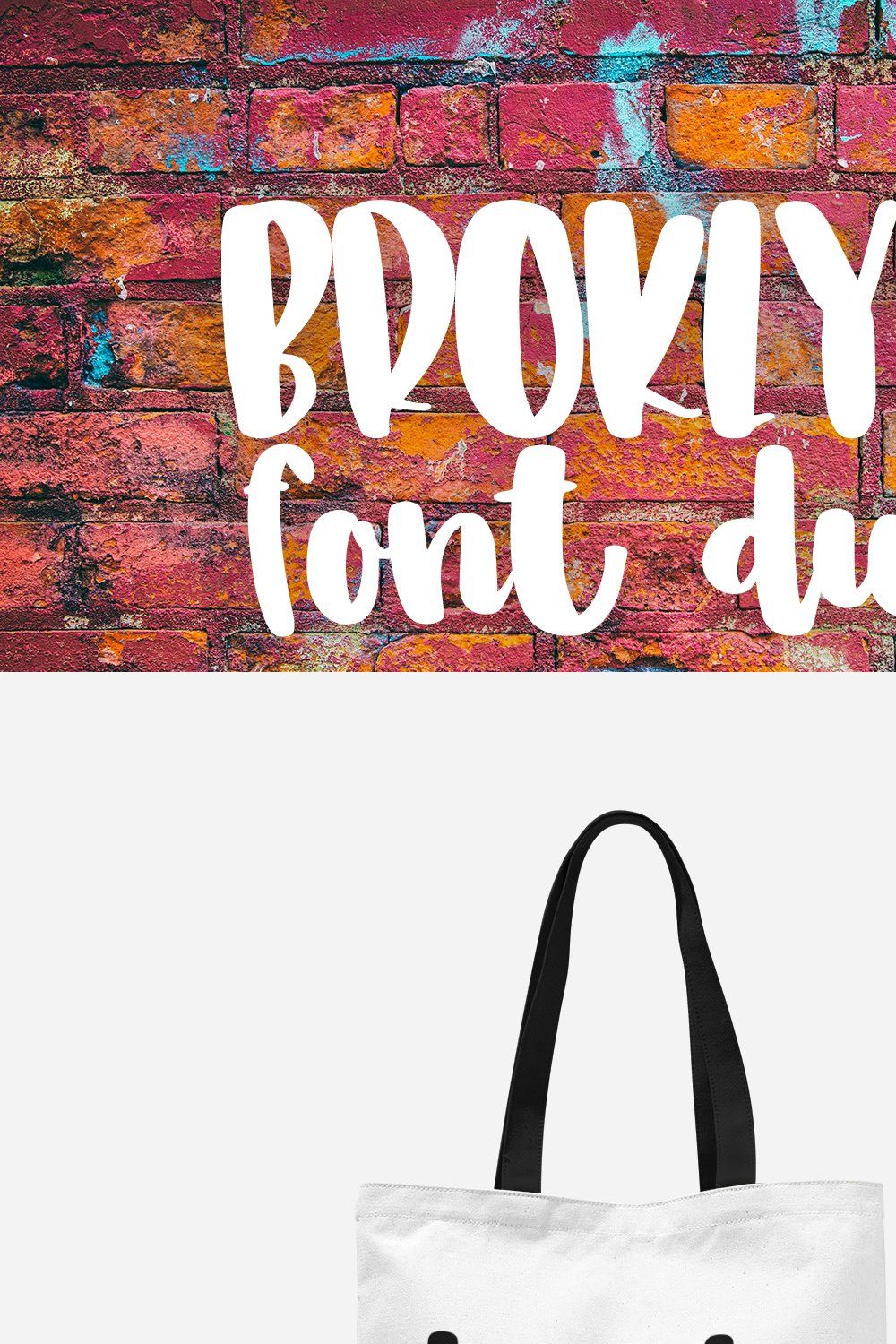 Broklyn Font Duo pinterest preview image.
