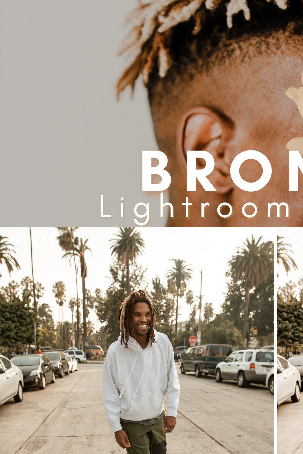 Bronze Lightroom Presets Bundle pinterest preview image.