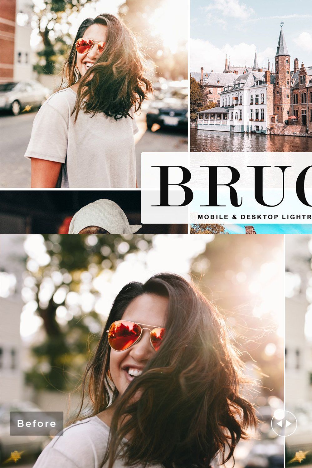 Bruges Lightroom Presets Pack pinterest preview image.