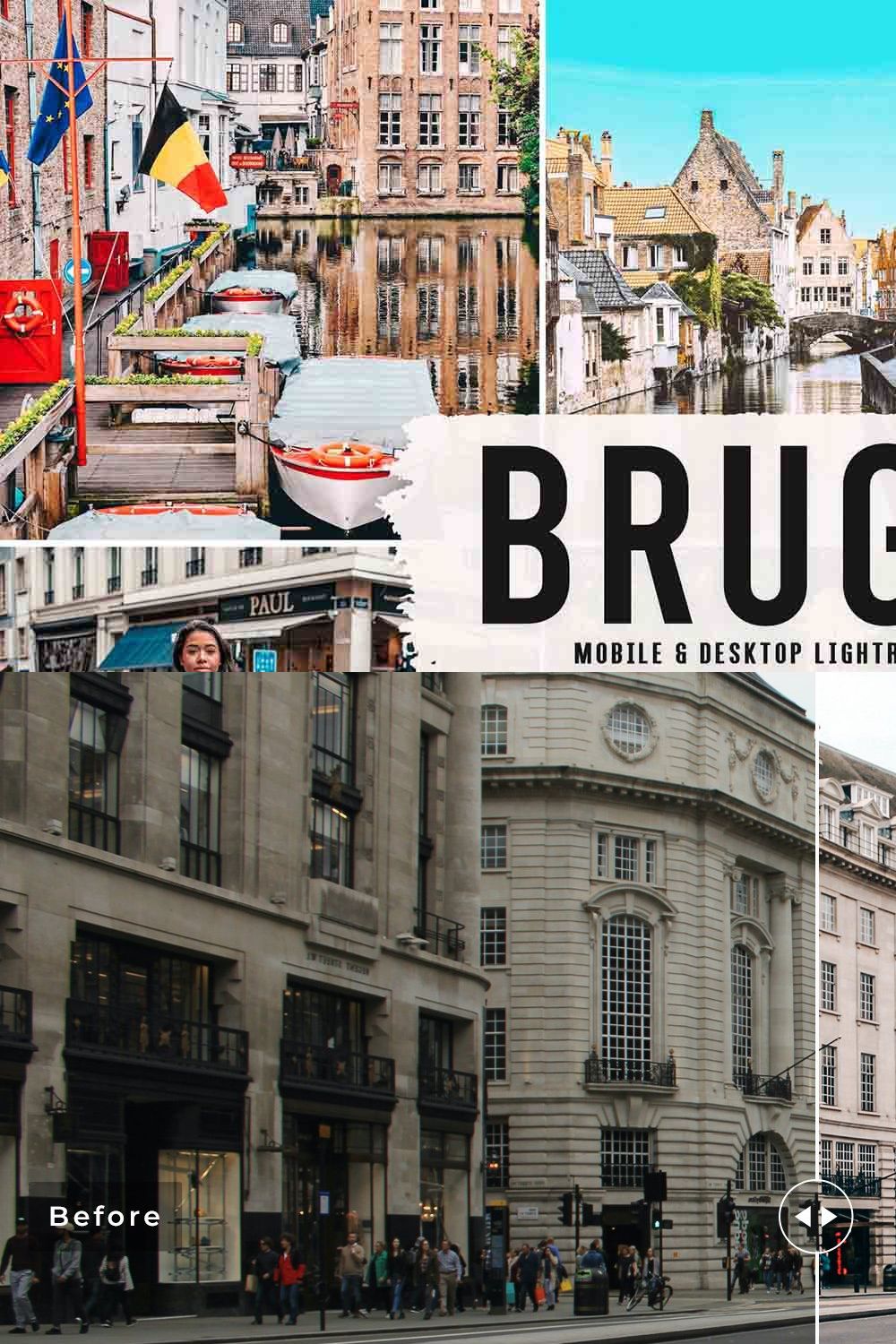 Brugge Pro Lightroom Presets pinterest preview image.