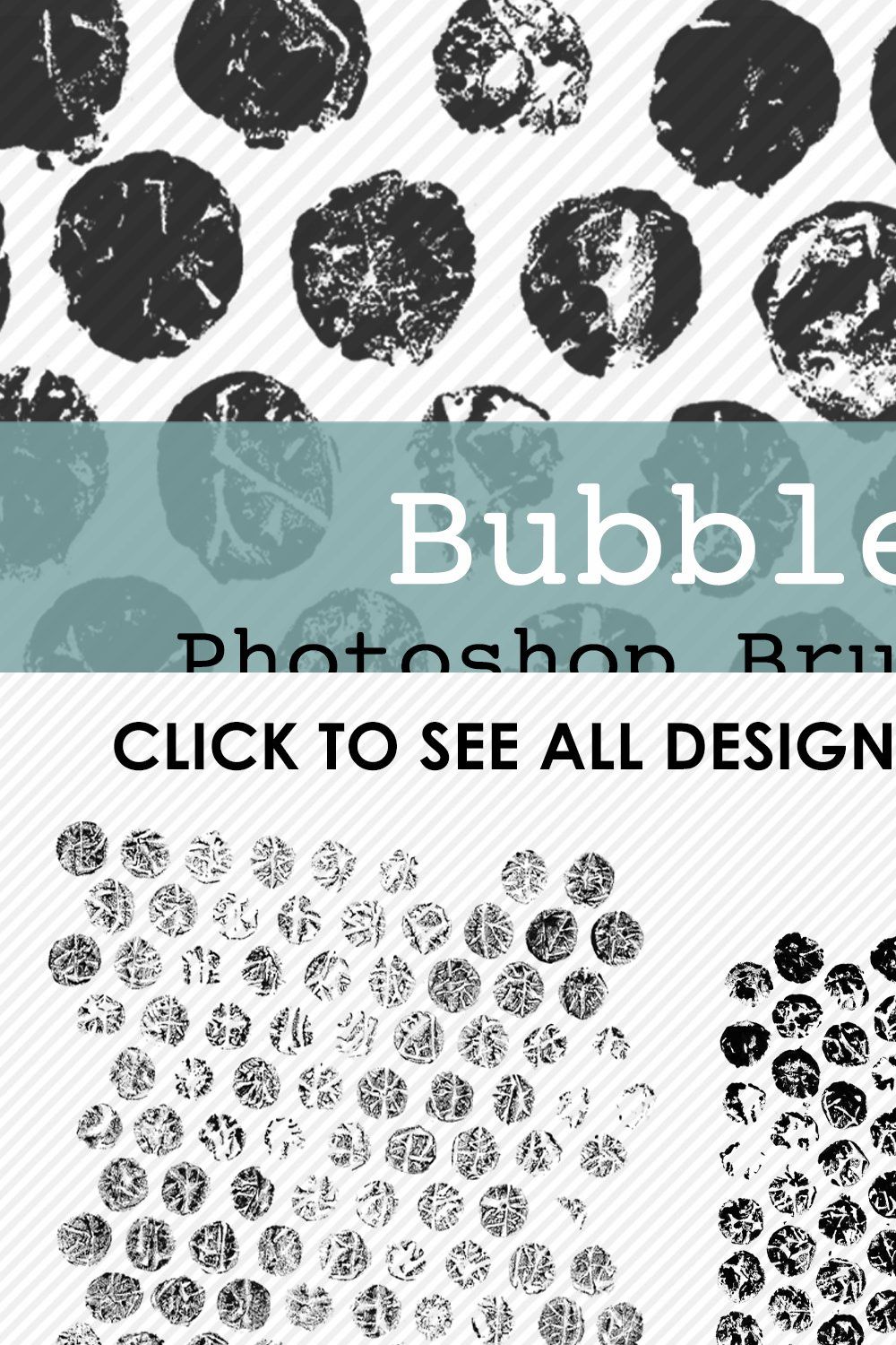 Bubble Wrap PS Brushes & Stamps pinterest preview image.