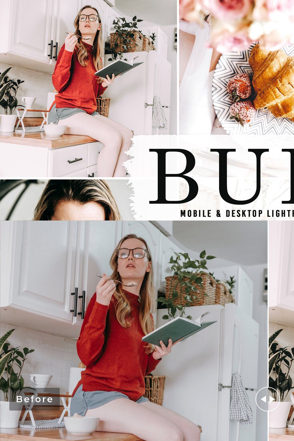 Buff Pro Lightroom Presets pinterest preview image.