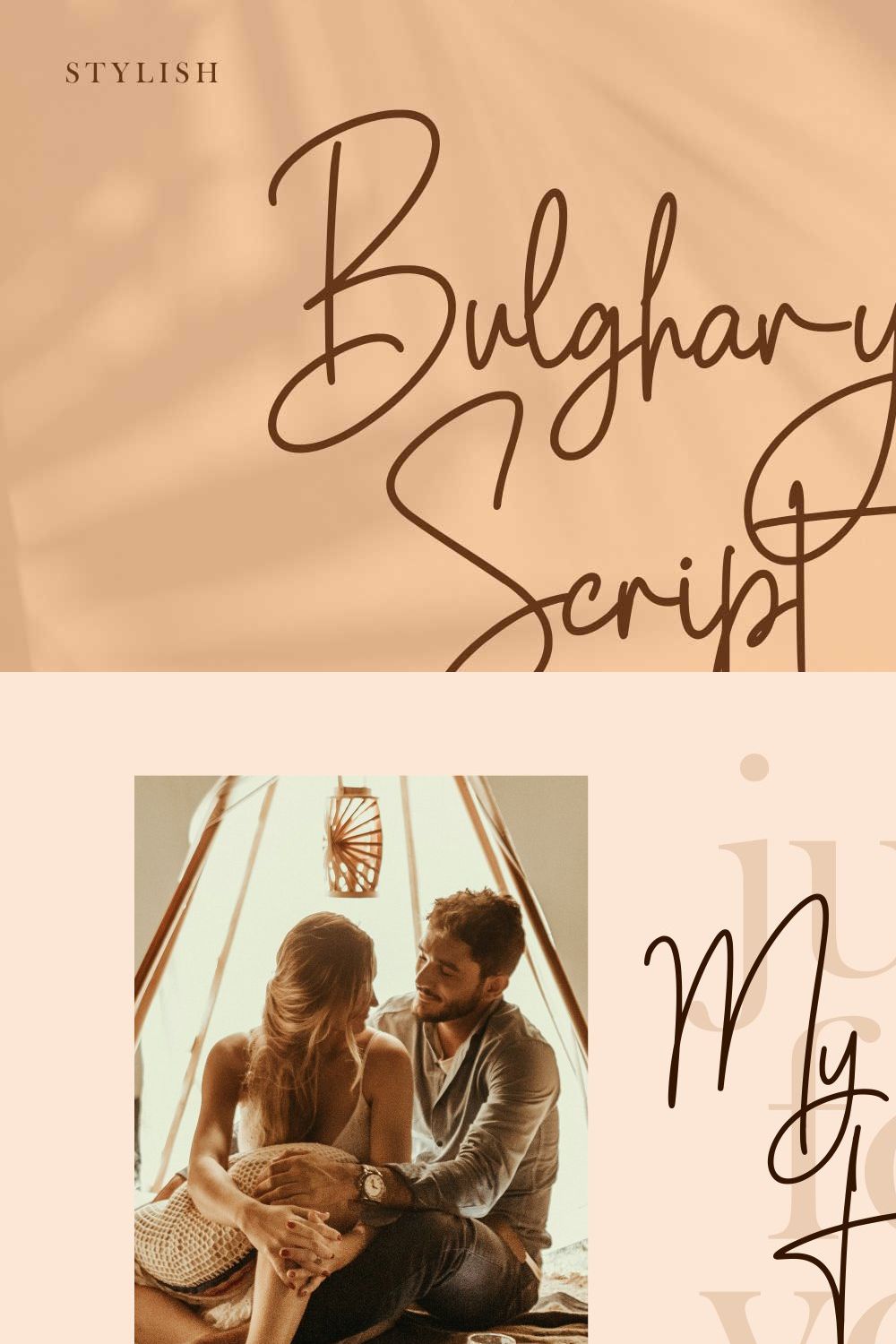 Bulghary Script pinterest preview image.