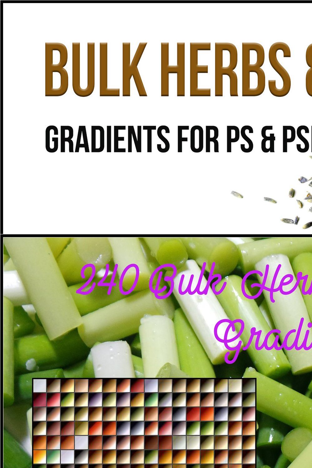 Bulk Herbs & Spices Gradients pinterest preview image.