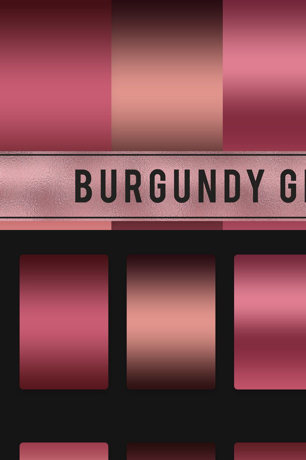 Burgundy Gradients pinterest preview image.