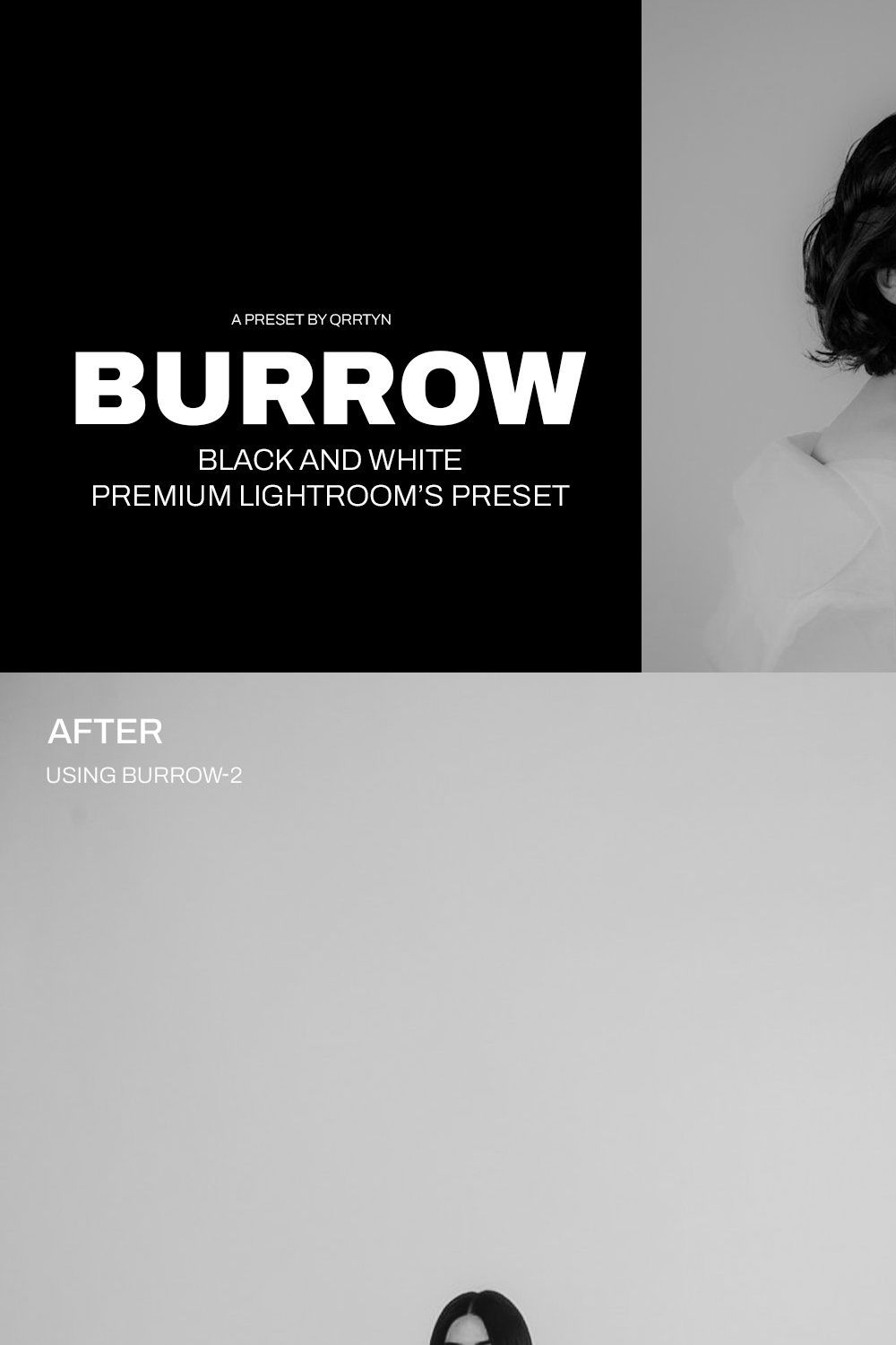 Burrow Lightroom's Presets pinterest preview image.