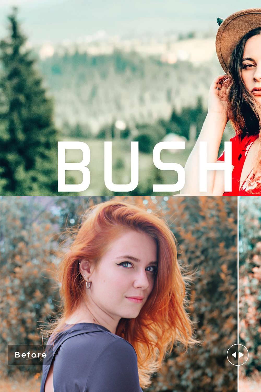 Bush Lily Pro Lightroom Presets pinterest preview image.