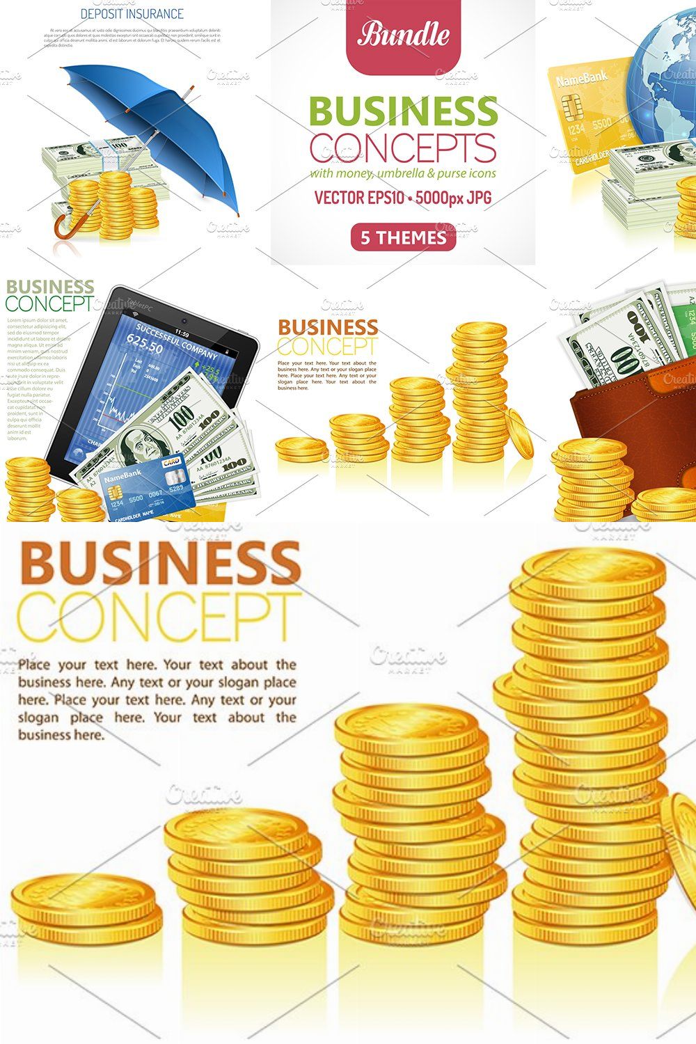 Business Concepts pinterest preview image.