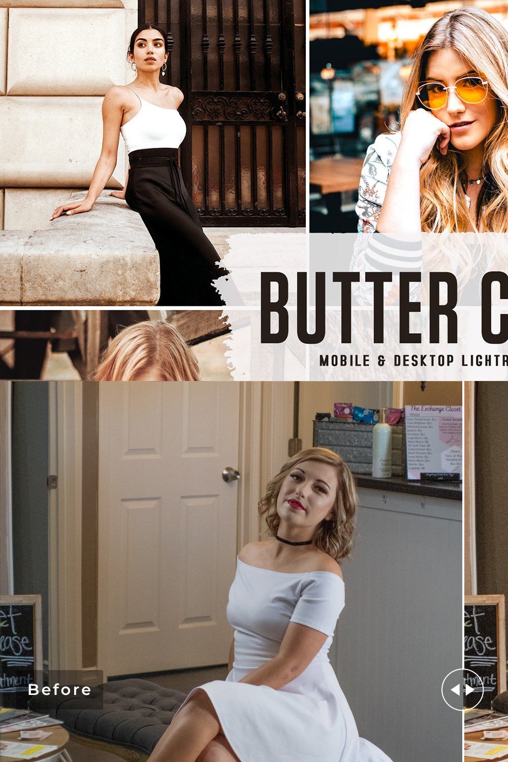 Butter Cookie Pro Lightroom Presets pinterest preview image.