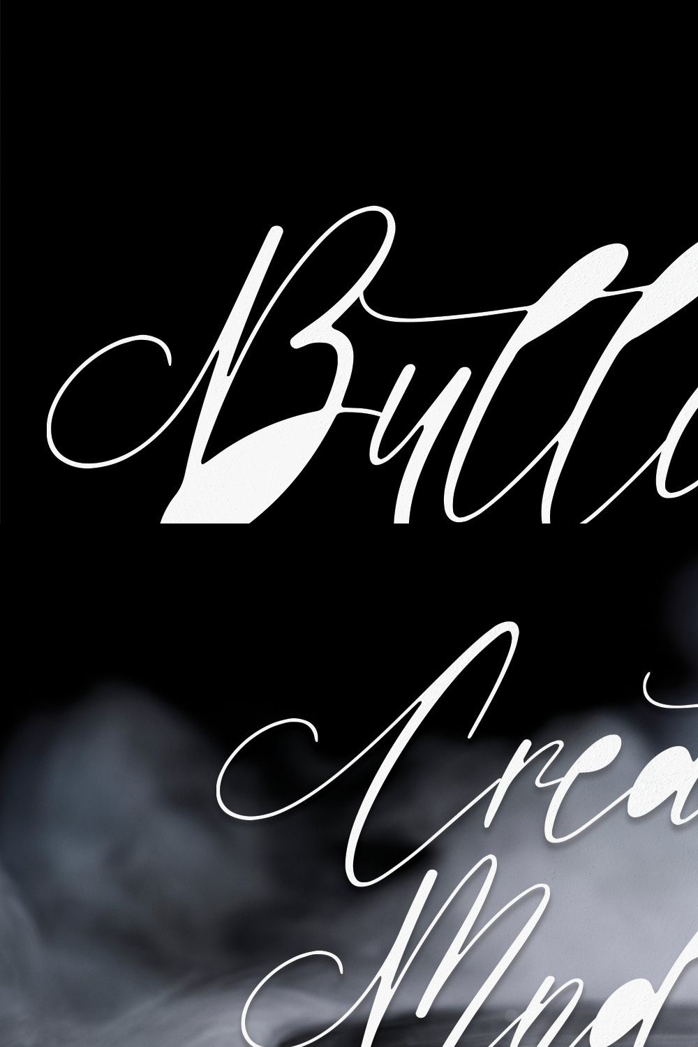 Butterfly | Script Font pinterest preview image.