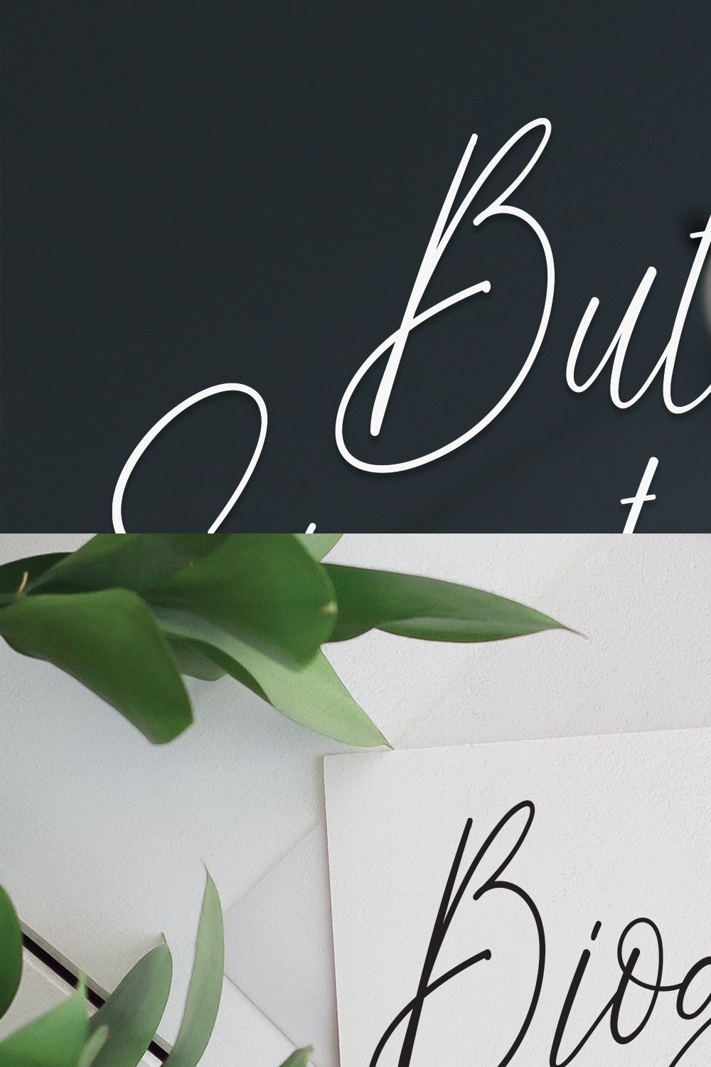 Butterfly Signature | Script Font pinterest preview image.