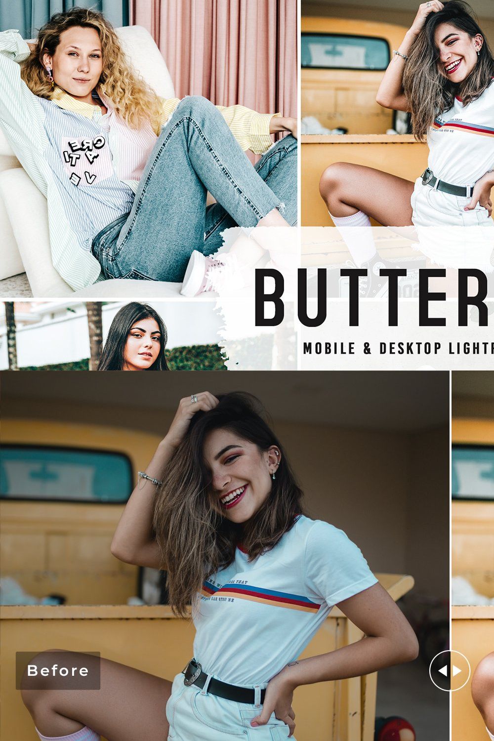 Buttermilk Pro Lightroom Presets pinterest preview image.