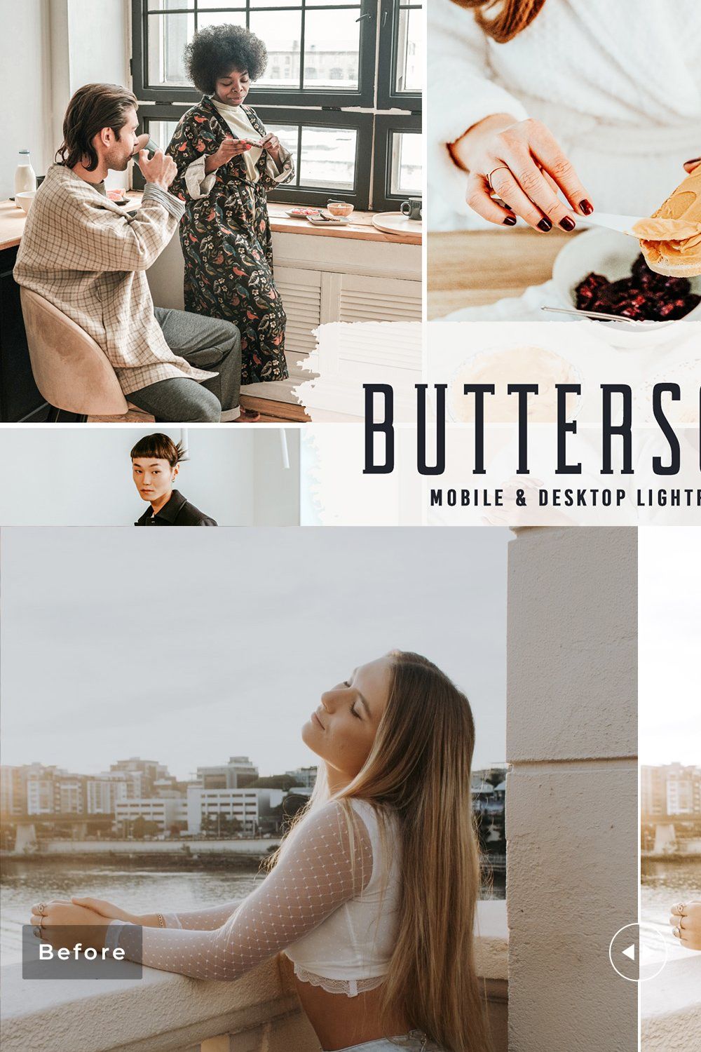 Butterscotch Pro Lightroom Presets pinterest preview image.