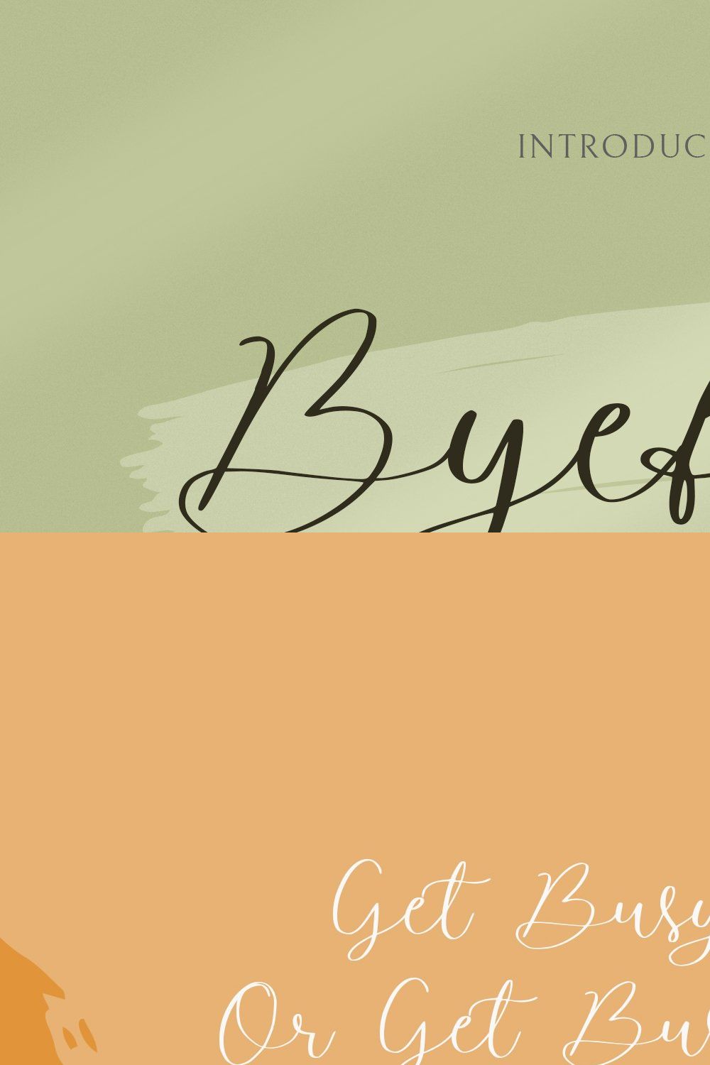 Byefour - Beautiful Script pinterest preview image.