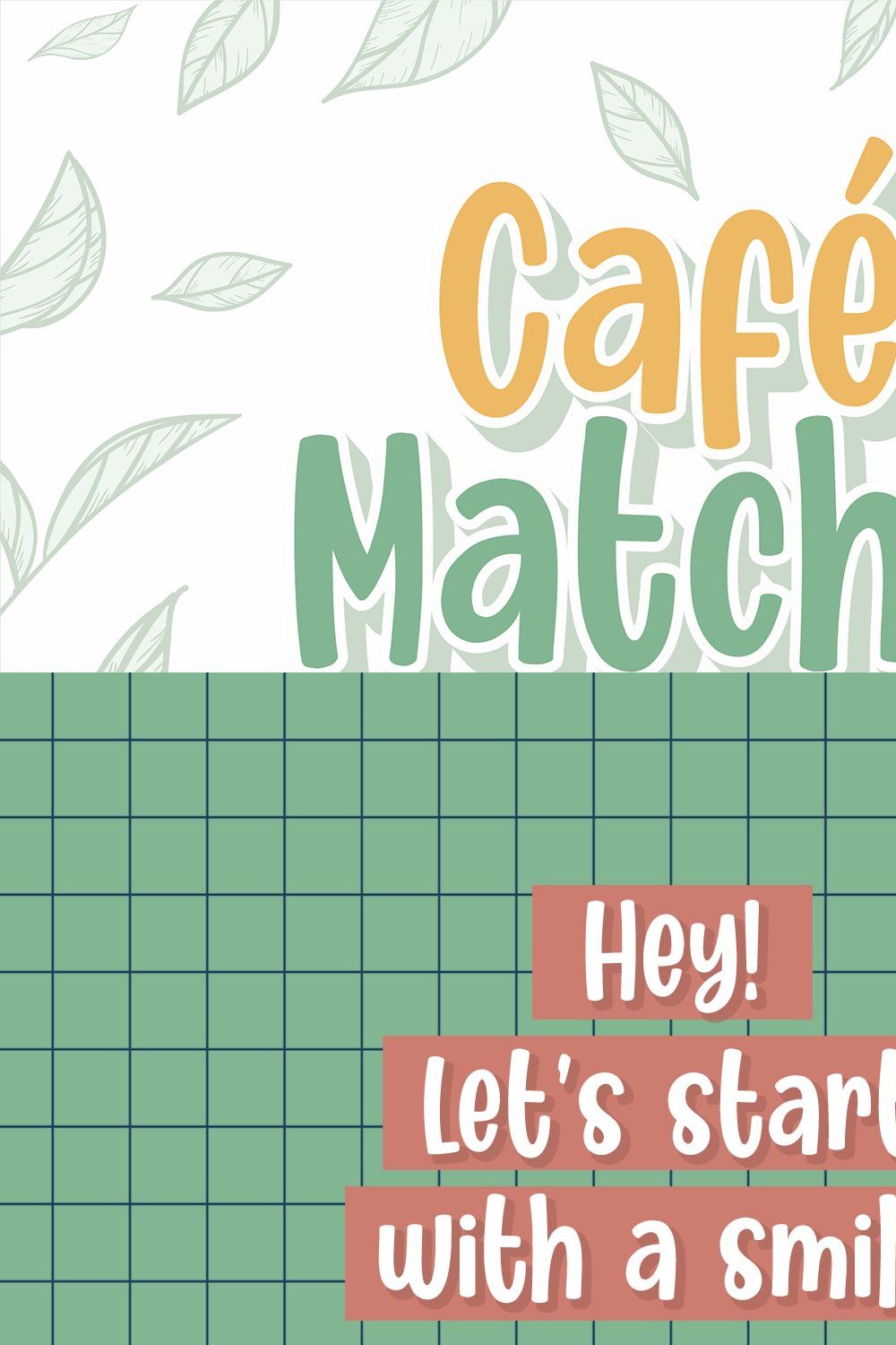 Cafe Matcha pinterest preview image.