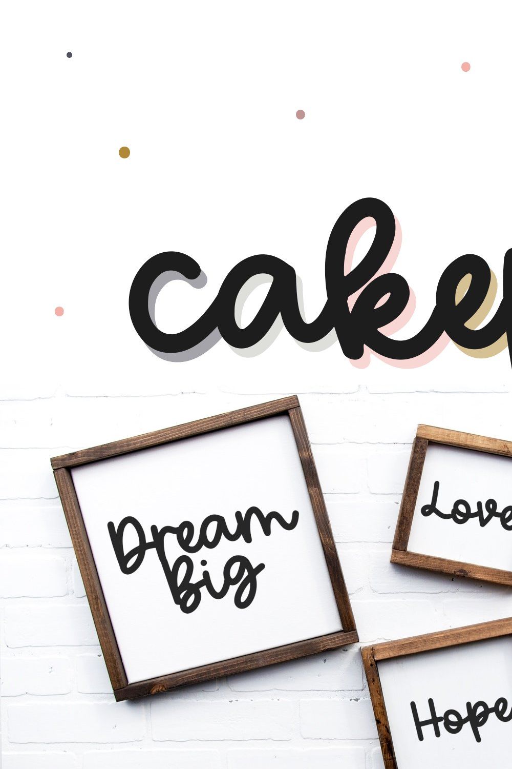 Cakepop | Handwritten Script Font pinterest preview image.