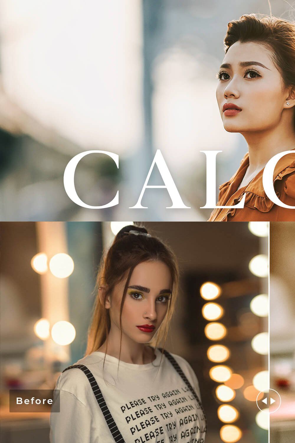 Calcite Pro Lightroom Presets pinterest preview image.