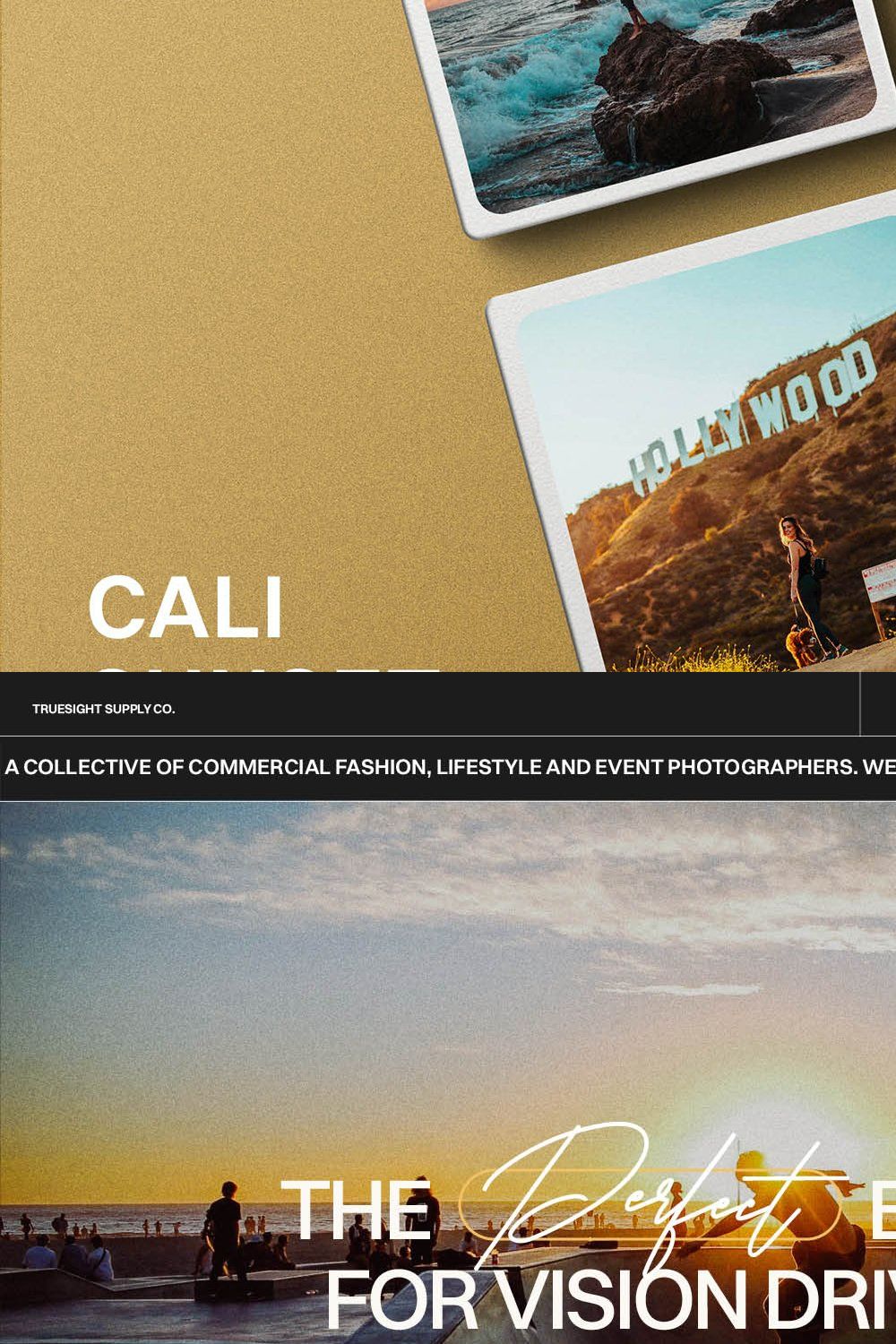 Cali Sunset - Lightroom Presets pinterest preview image.