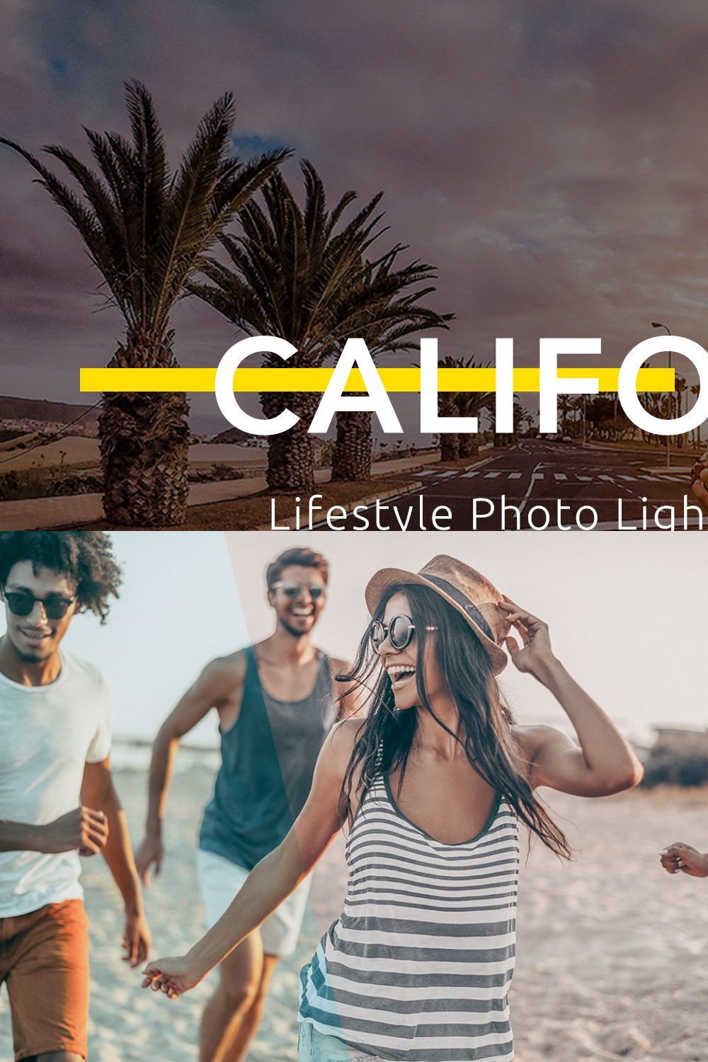 California - Lifestyle LR Presets pinterest preview image.