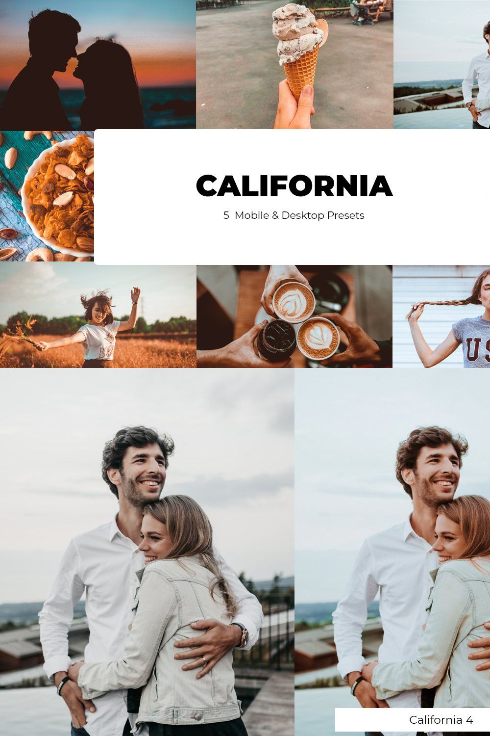 CALIFORNIA Lightroom Presets pinterest preview image.