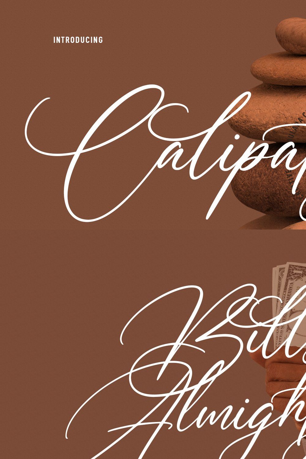 Calipatrya Signature Script Font pinterest preview image.