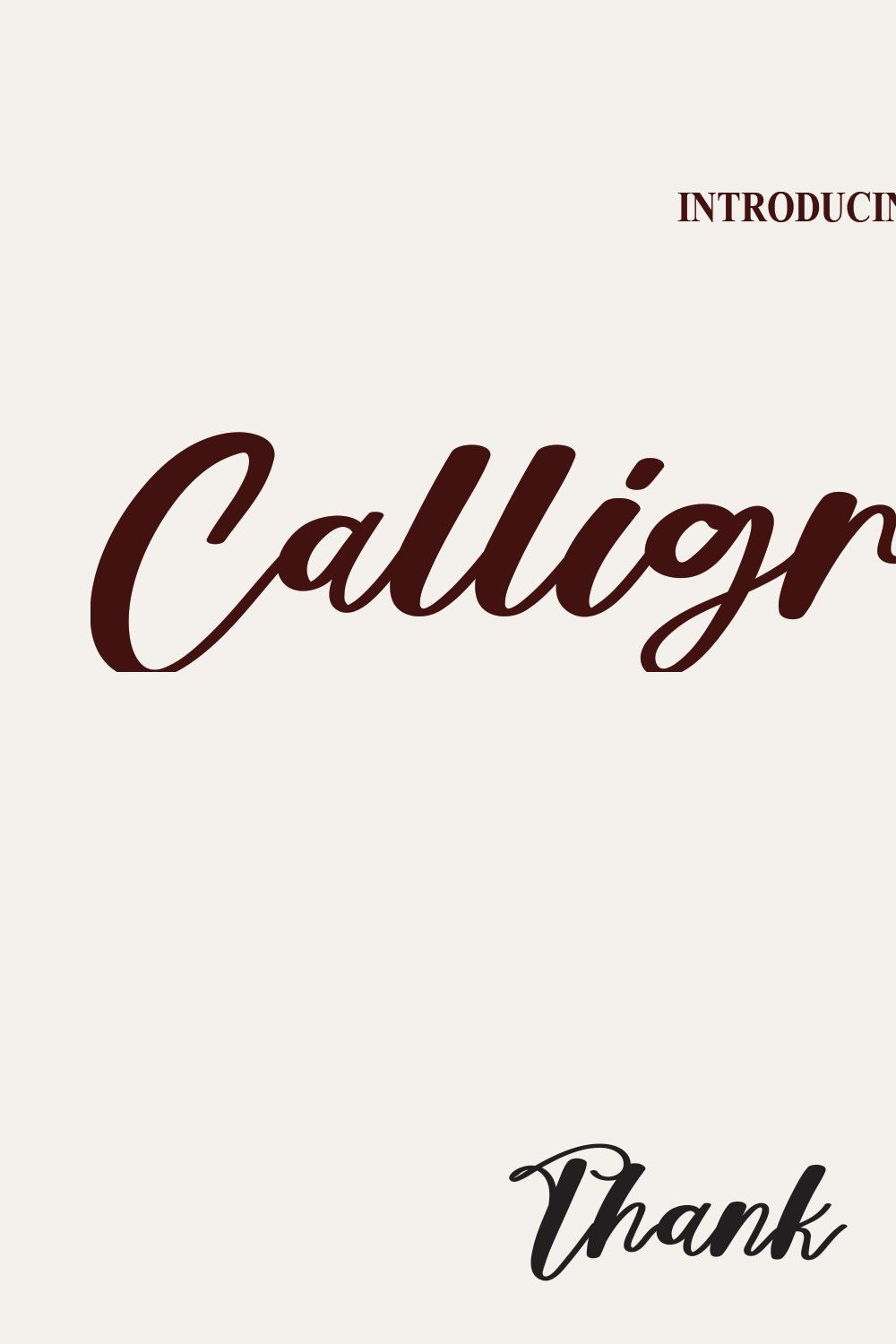 Calligrapher | Script Font pinterest preview image.