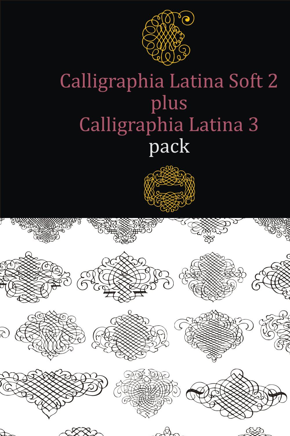 Calligraphia Latina Pack pinterest preview image.