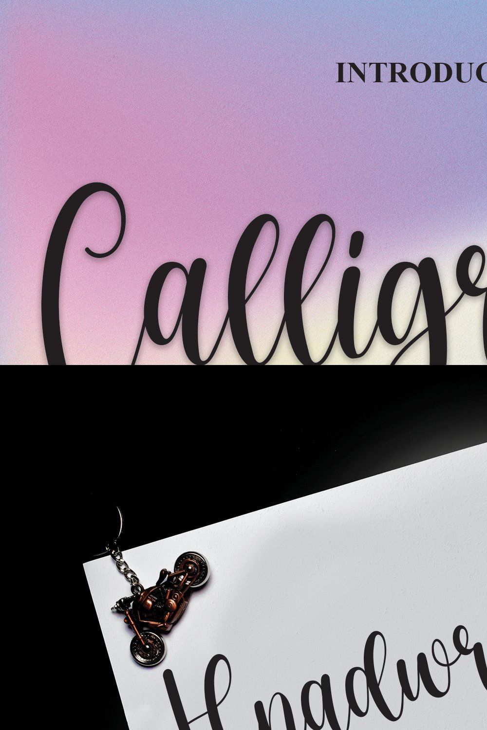 Calligraphy | Script Font pinterest preview image.