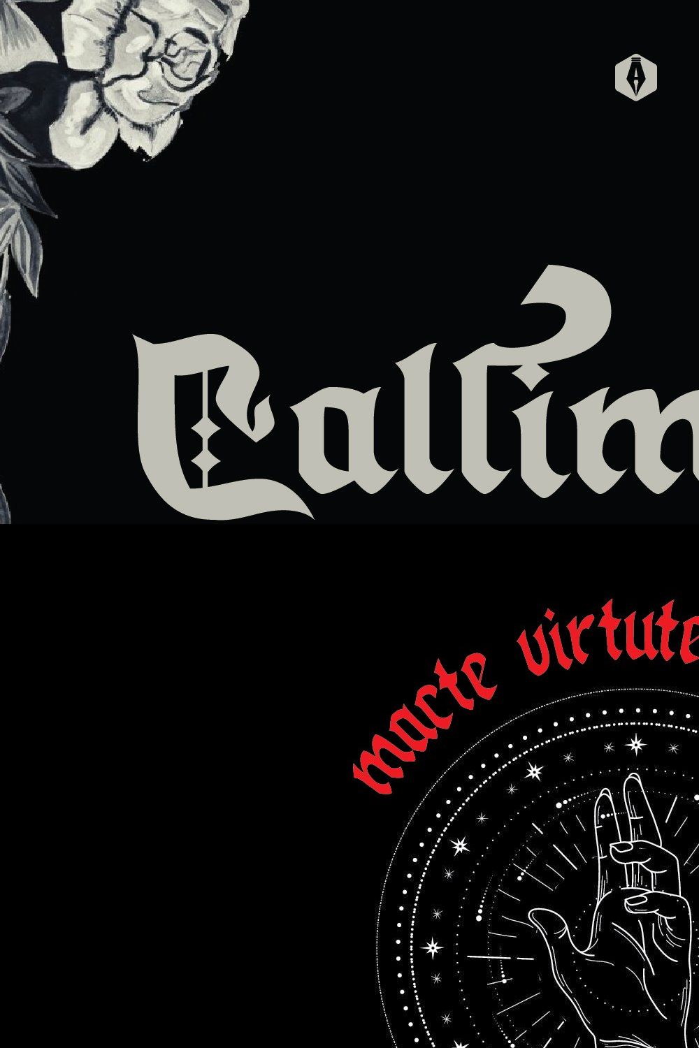 Callimathy - Gothic Blackletter pinterest preview image.