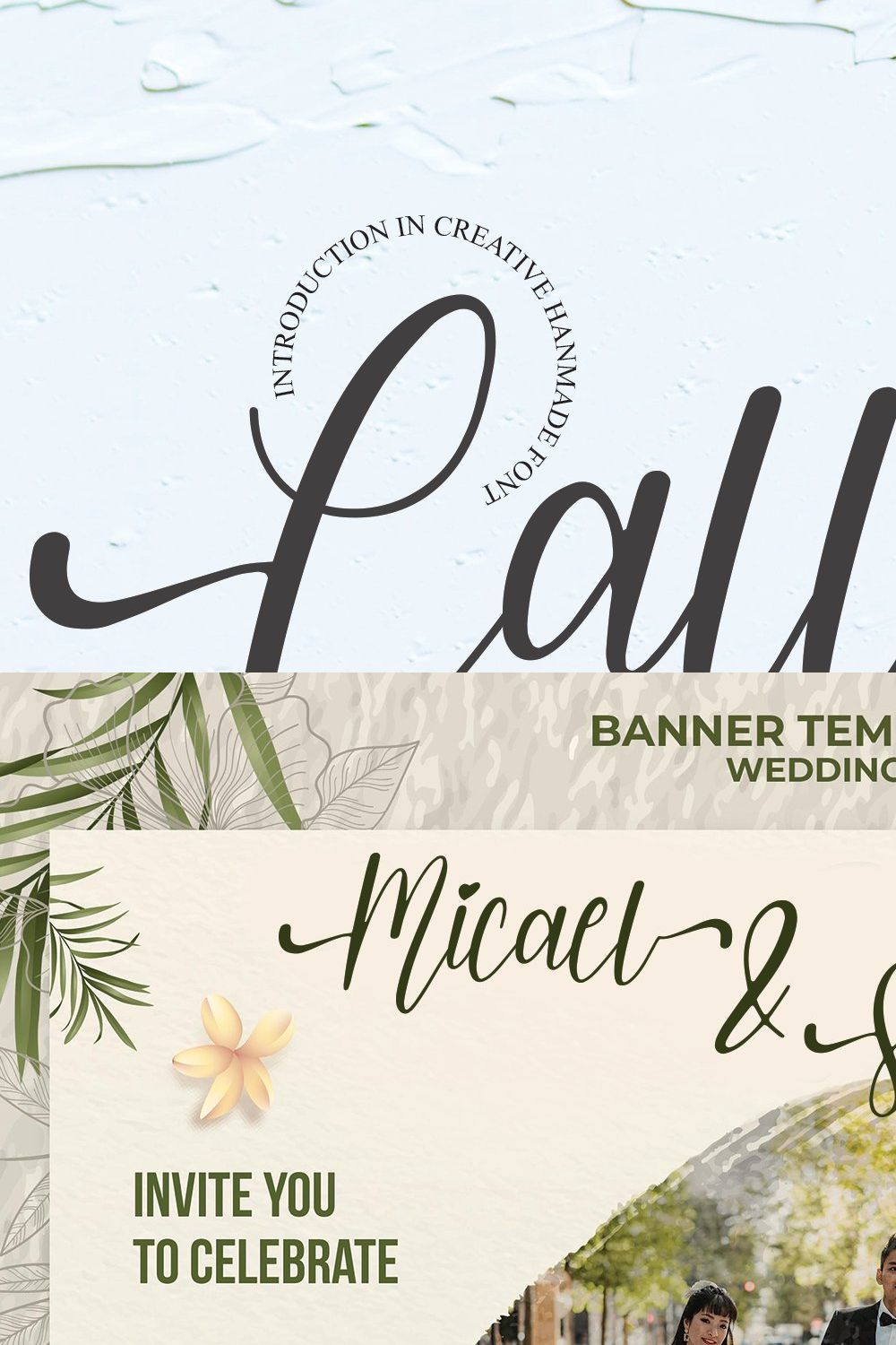 Callisa | Script Font pinterest preview image.