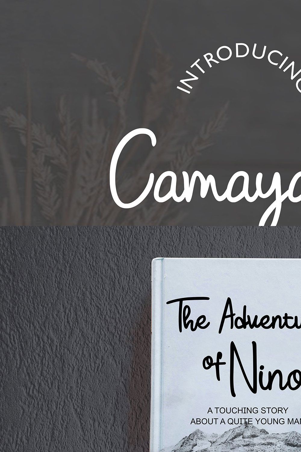 Camayang Handwritten Font pinterest preview image.