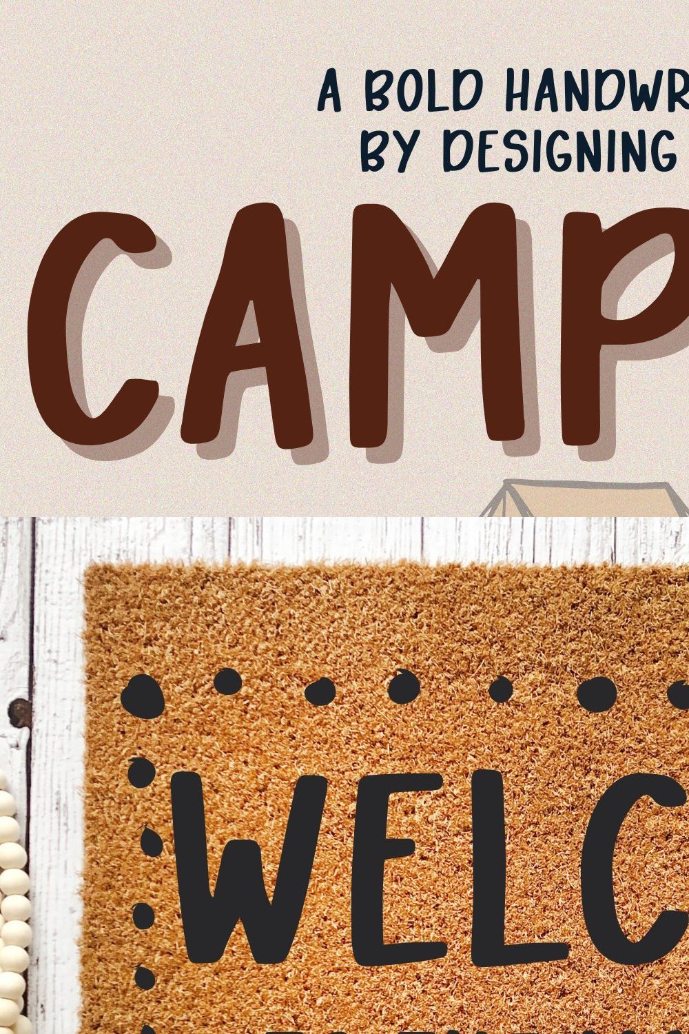 Campfire Bold Handwritten Font pinterest preview image.