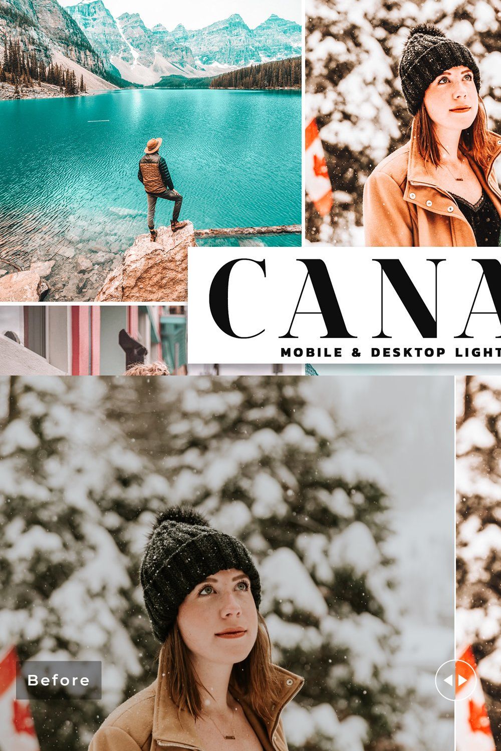 Canada Pro Lightroom Presets pinterest preview image.