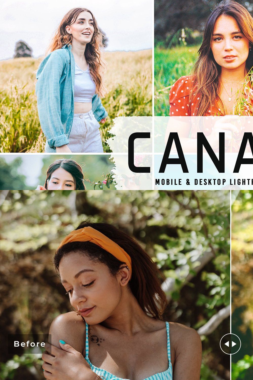 Canary Pro Lightroom Presets pinterest preview image.