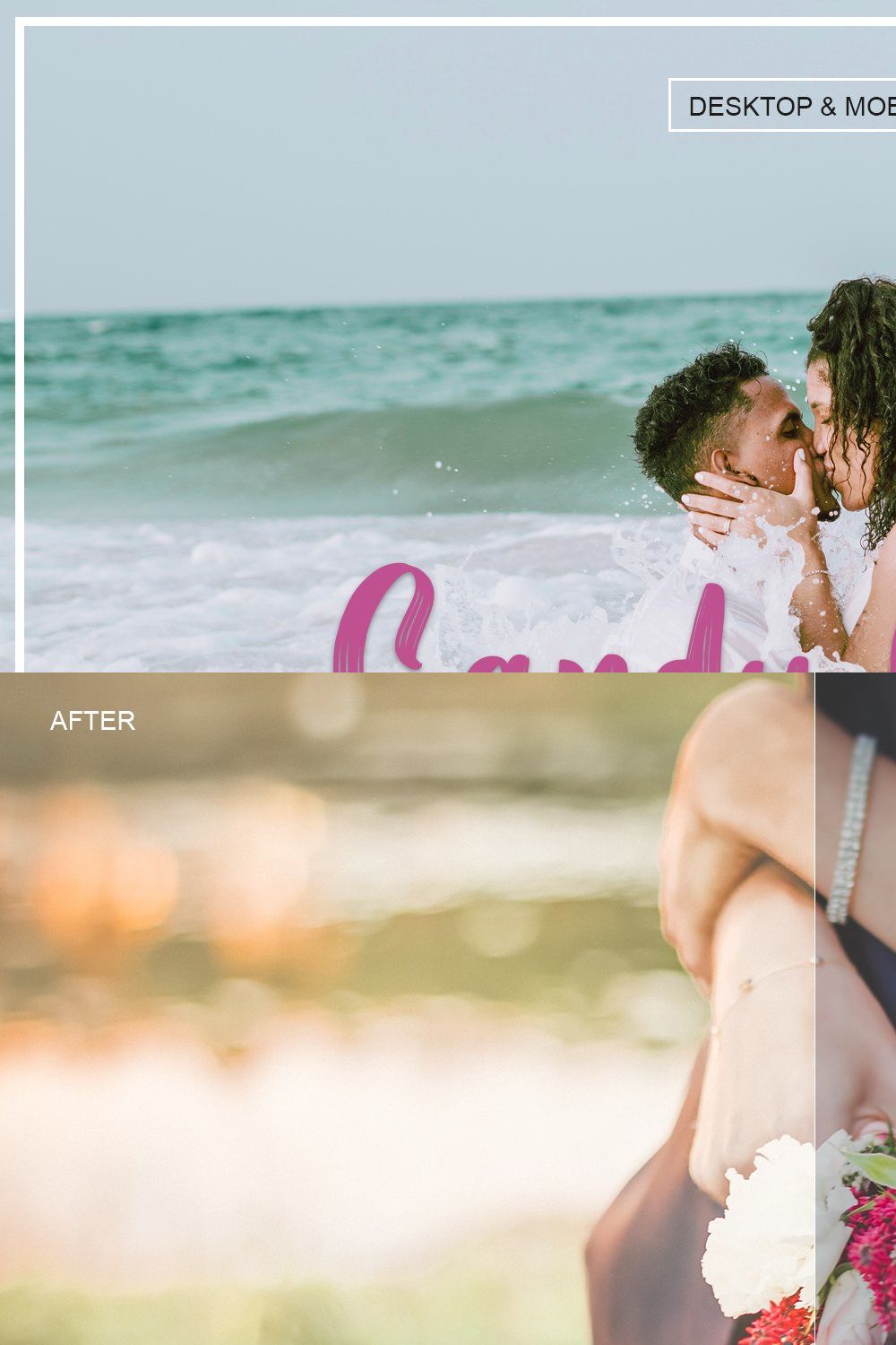 Candy Colors Lightroom Presets pinterest preview image.