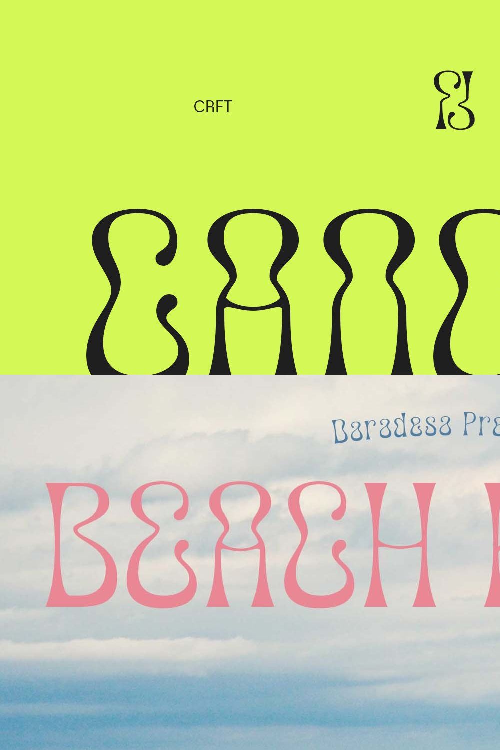 Canobis - Psychedelic Typeface pinterest preview image.