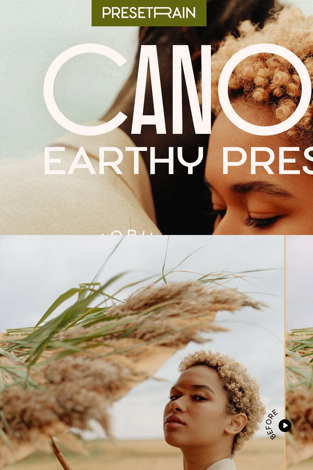Canopy - Earthy Lightroom Presets pinterest preview image.