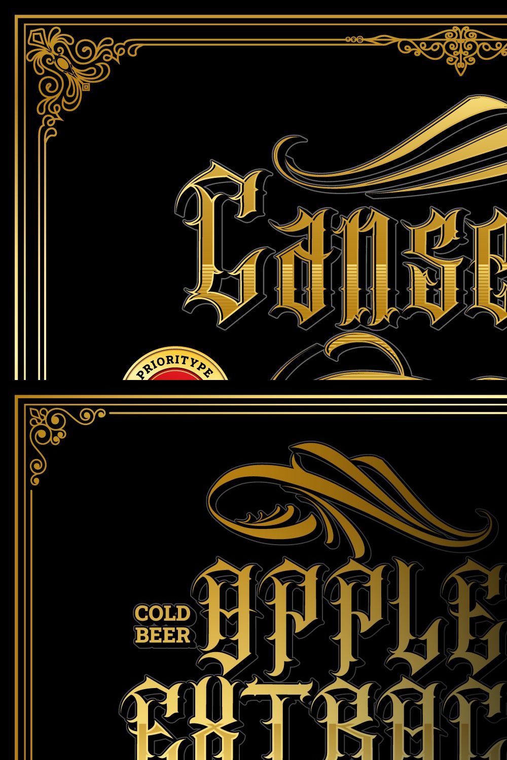 Cansetras - Blackletter Fonts pinterest preview image.