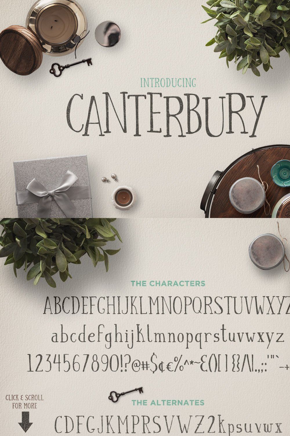 Canterbury + Bonus Mockups pinterest preview image.