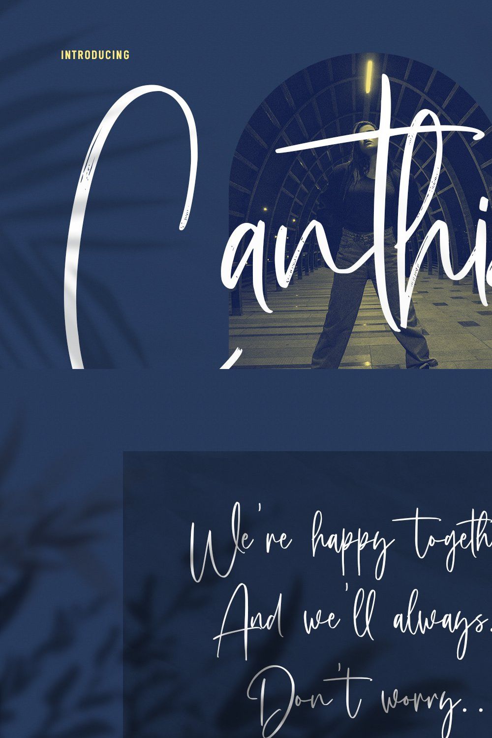 Canthikas Signature Script Font pinterest preview image.