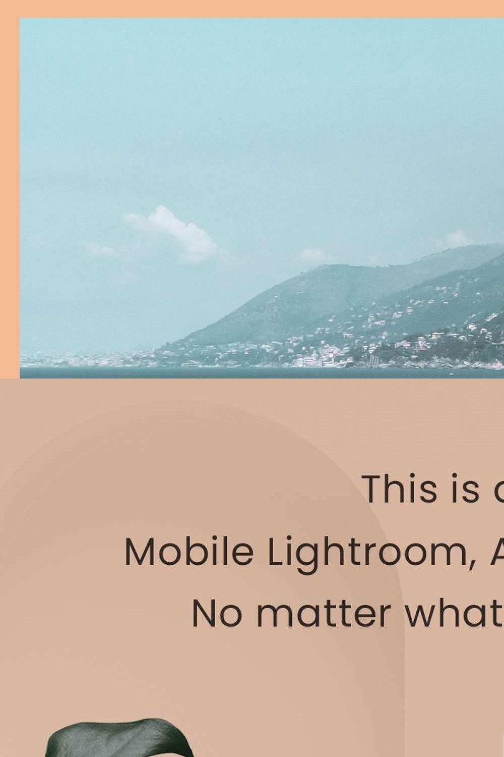 Capri Lightroom Presets Desktop pinterest preview image.