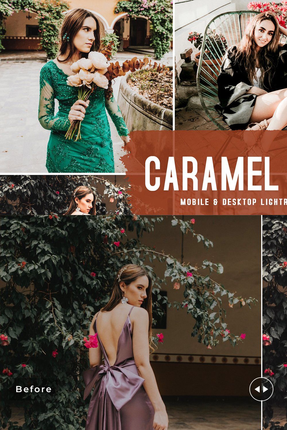 Caramel Apple Pro Lightroom Presets pinterest preview image.