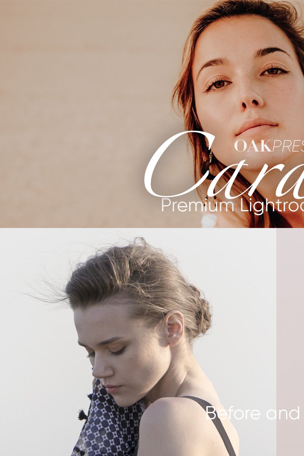 CARAMEL Lightroom Presets pinterest preview image.