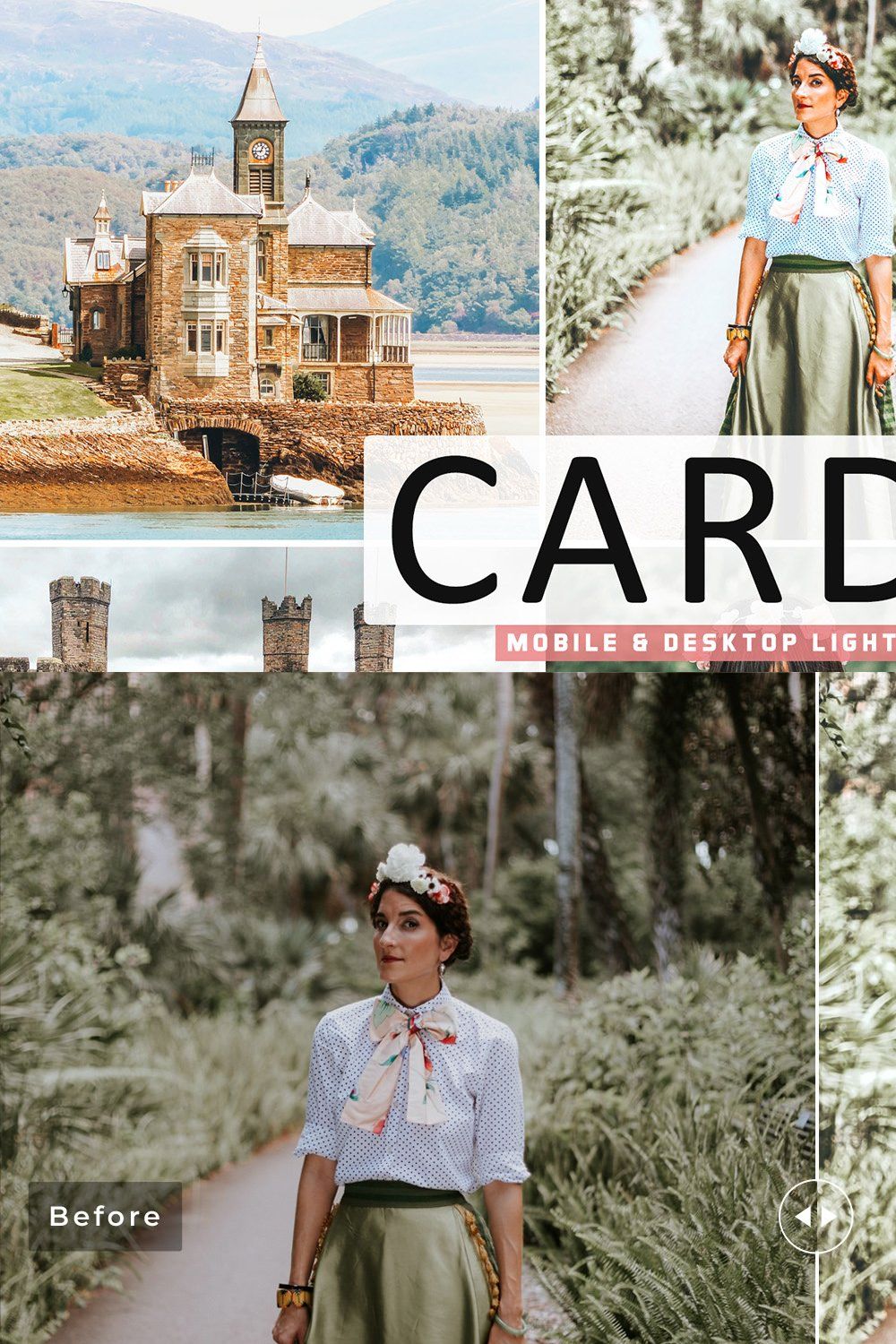 Cardiff Pro Lightroom Presets pinterest preview image.