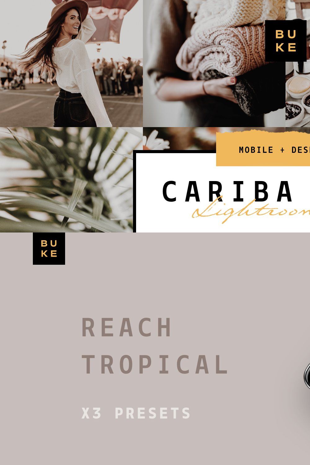 Cariba Vera Lightroom Preset Pack pinterest preview image.