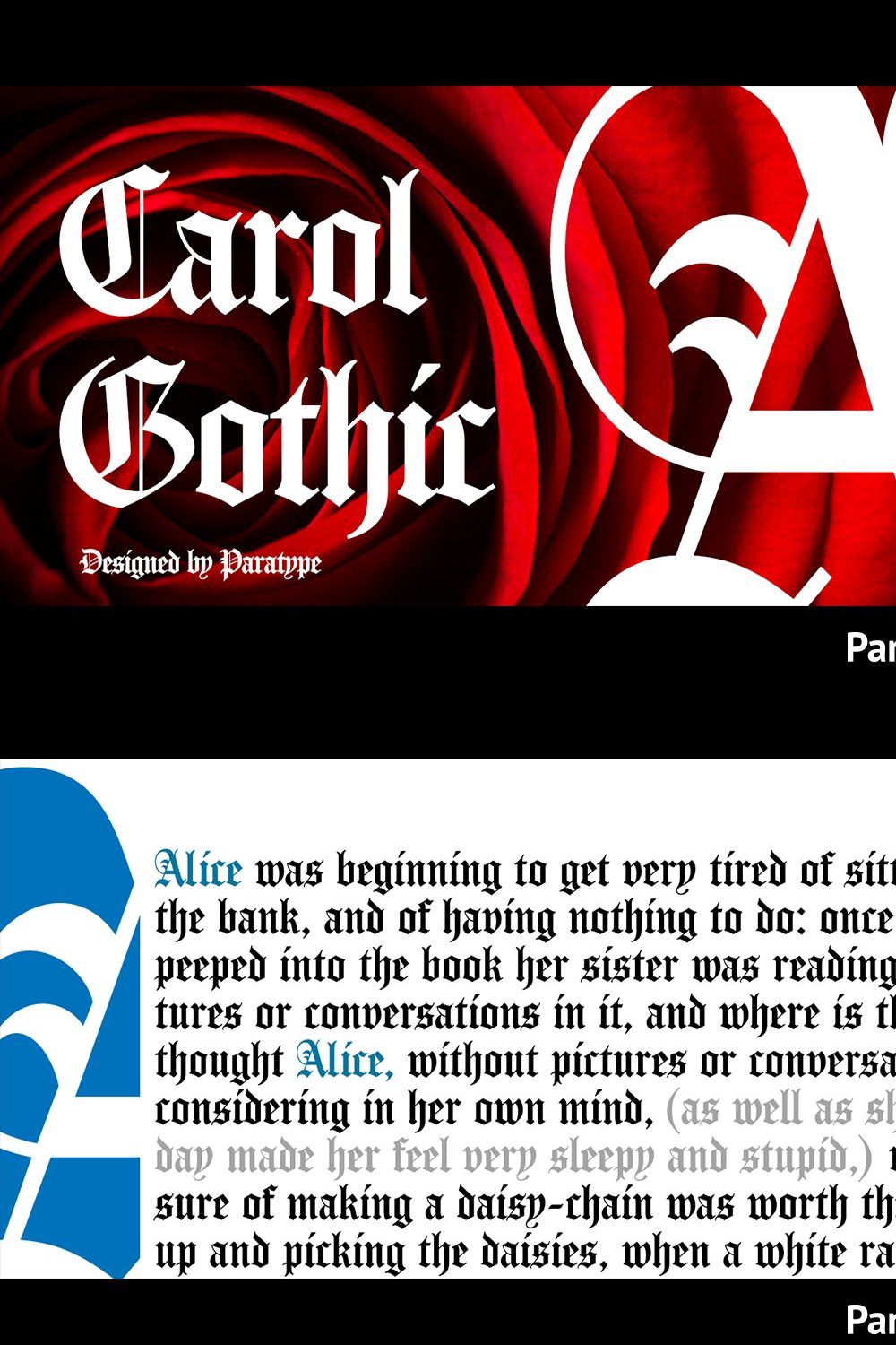 Carol Gothic pinterest preview image.