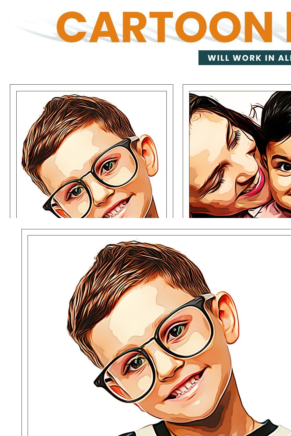 Cartoon Painting Effect pinterest preview image.