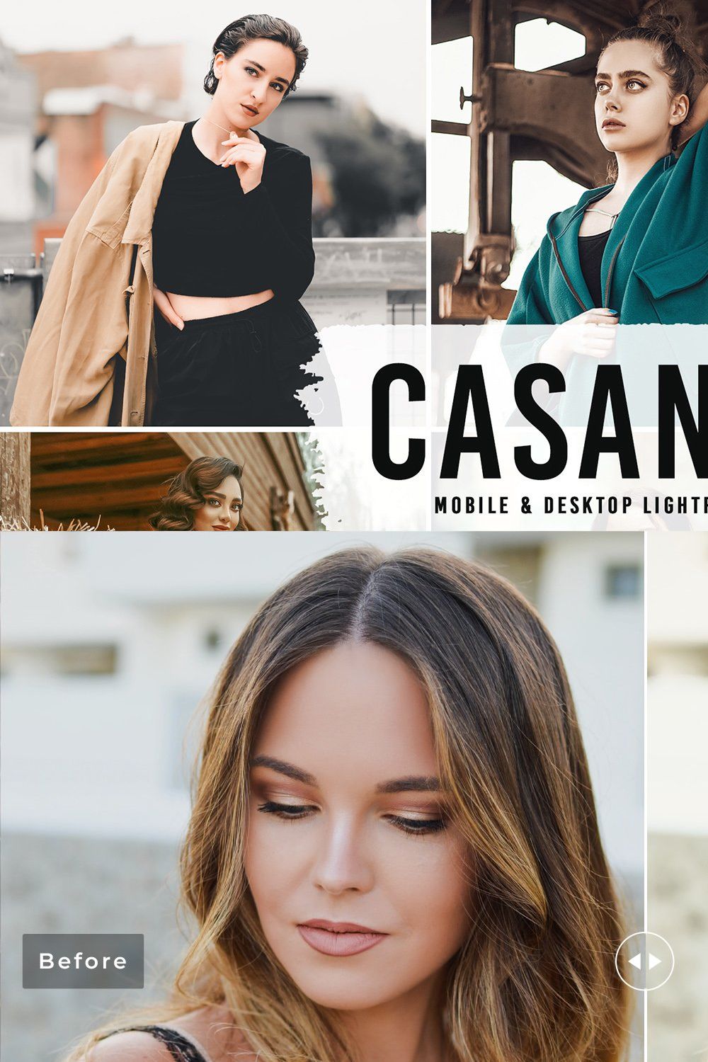 Casanova Pro Lightroom Presets pinterest preview image.