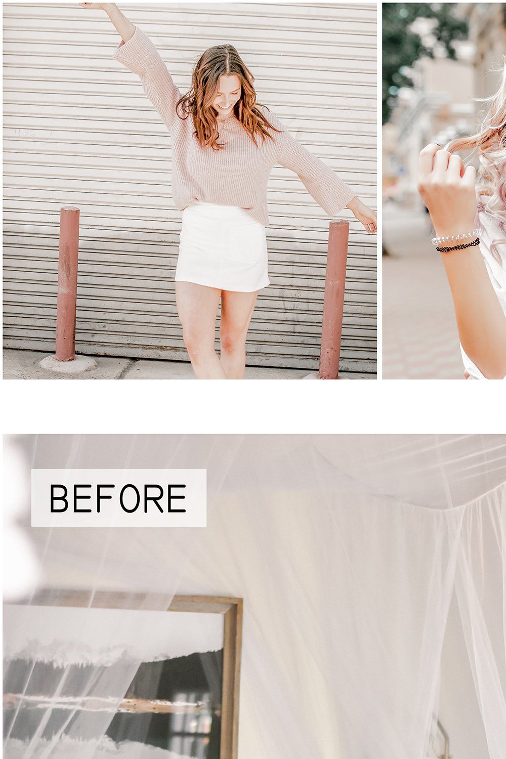 Cashmere Cream Lightroom Presets pinterest preview image.