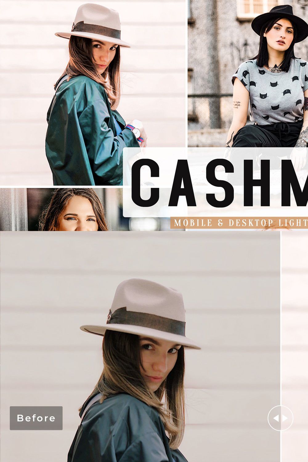 Cashmere Lightroom Presets Pack pinterest preview image.